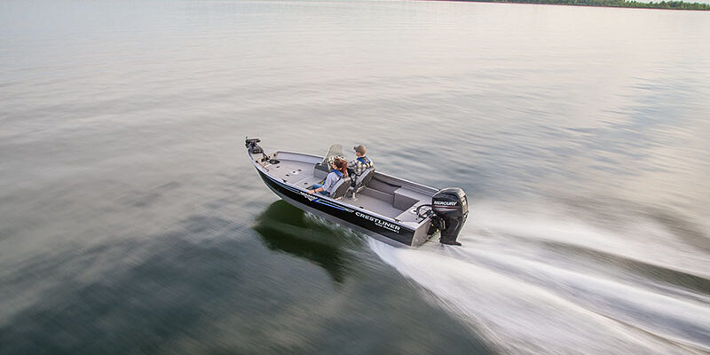 Crestliner Discovery 1650 + Motor + Trailer