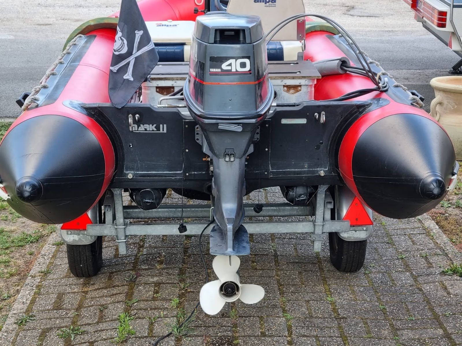 Zodiac Futura *Yamaha 40*Harbeck-Trailer* Schlauchboot