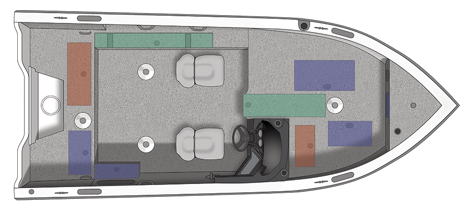 Crestliner Fish Hawk 1850 SC Aufteilung