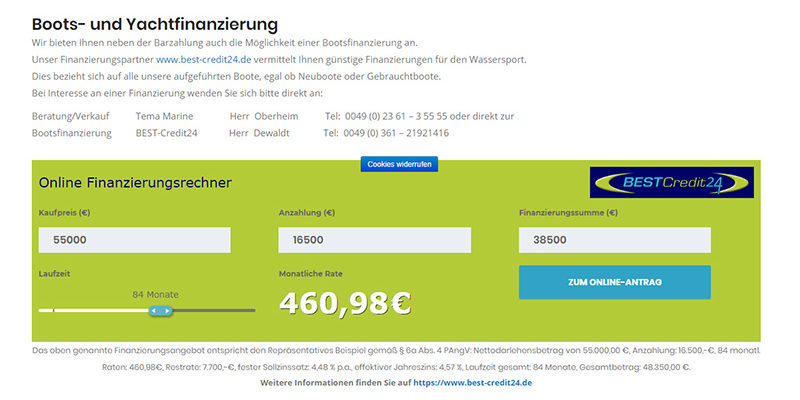 Boots- und Yachtfinanzierung